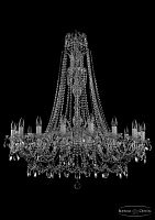 Люстра хрустальная 1411/16/400/Xl-115 Ni Bohemia Ivele Crystal (Богемия Ивеле Кристалл)