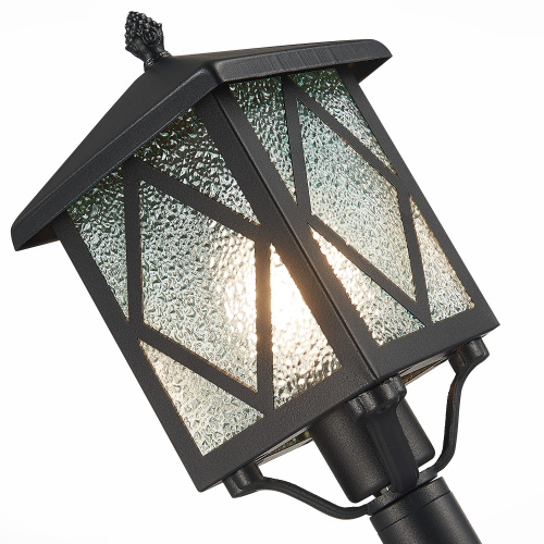 SL084.415.01 Светильник уличный наземный ST-Luce Черный/Черный, Прозрачный E27 1*60W LORNE фото 2