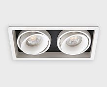 DE-312 white светильник встраиваемый поворотный