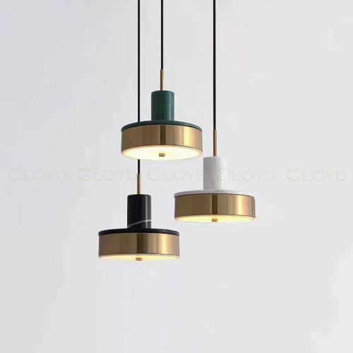 Подвесной светильник Cloyd ARTUS P1 / латунь - зелен.мрамор (арт.11056) фото 3