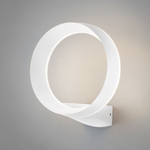 Уличный настенный светодиодный светильник Ring IP54 1710 TECHNO LED белый Уличный настенный светодиодный светильник Ring IP54 1710 TECHNO LED белый