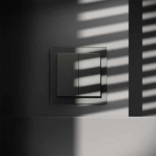 Выключатель встраиваемый S70 для жалюзи 10А, (титан) Voltum VLS020706