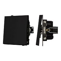 Механизм выключателя одноклавишный непроходной SWT-TENDO-MK01-SFPL-BK (230V, 10A) Arlight 054566