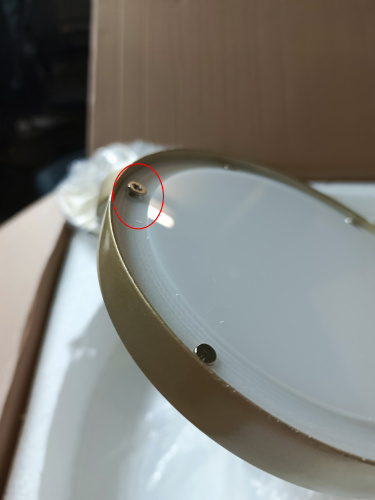 utsenka-SL6508.203.01 Светильник подвесной ST-Luce Матово Золотистый/Белый LED 1*60W 4000K RIO фото 2