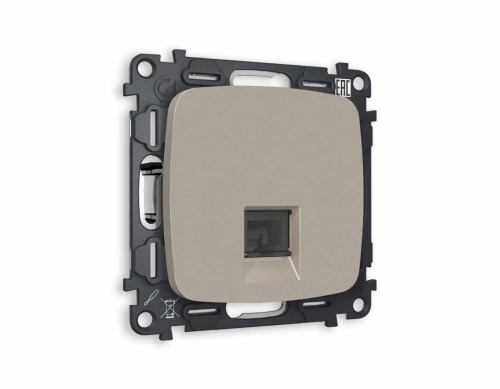 Комплект механизма компьютерной розетки AMBRELLA VOLT OMEGA Серо-бежевый матовый RJ-45(8P8C) CAT6 с шторкой QUANT (OP3720, VM188) MO372010 Комплект механизма компьютерной розетки AMBRELLA VOLT OMEGA Серо-бежевый матовый RJ-45(8P8C) CAT6 с шторкой QUANT (OP3720, VM188) MO372010