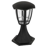 Садово-парковый светильник ЭРА «Валенсия 1» ДТУ 07-8-003 черный 6-гранный напольный IP44 светодиодный 8Вт 3000K Б0064200