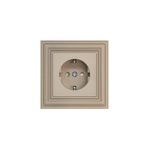 Розетка 2P+E Liregus Retro кремовый омбре 29-124 Розетка 2P+E Liregus Retro кремовый омбре 29-124