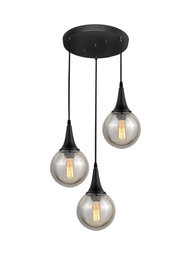 Подвесной светильник Lumina Deco Rocherro LDP 11191-3 BK фото 2