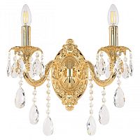 Бра с хрустальными подвесками AL7901B10/2/175 B G Bohemia Ivele Crystal (Богемия Ивеле Кристалл)