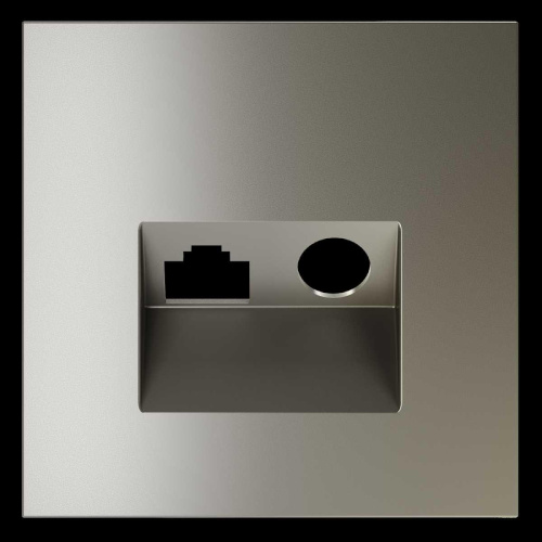 Накладка для розетки TV+RJ45 кат. 6, S70 (шелк) Voltum VLS002704 Накладка для розетки TV+RJ45 кат. 6, S70 (шелк) Voltum VLS002704