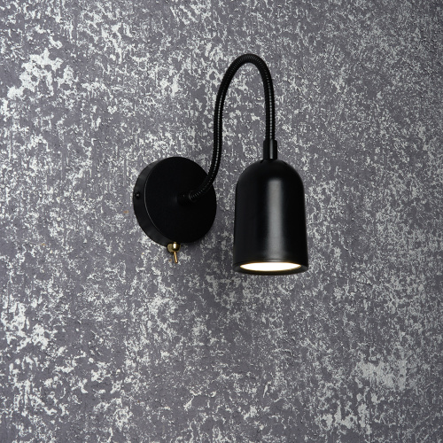 ML400 настенный под лампу с выключателем MR16/GU10, 35W,  черный фото 3