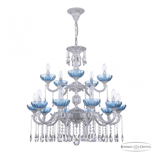 Люстра с хрустальными подвесками AL78101/10+5/250/2D A WMN P Aquamarine/M-1H Bohemia Ivele Crystal (Богемия Ивеле Кристалл) Люстра с хрустальными подвесками AL78101/10+5/250/2D A WMN P Aquamarine/M-1H Bohemia Ivele Crystal (Богемия Ивеле Кристалл)