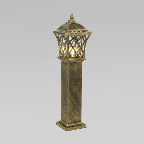 Ландшафтный светильник на столбе Cassiopeya F черное золото IP44 GL 1018F