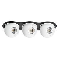 i637646464 Светильник INTERO LED 9W*3 850LM*3 24G ЧЕРНЫЙ/БЕЛЫЙ 4000K (217637+217064+217064+217064)