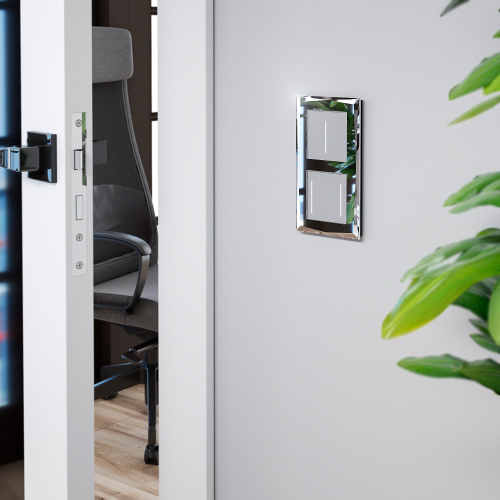 Рамка из стекла на 2 поста Diamant зеркальный W0021220 фото 3 Рамка из стекла на 2 поста Diamant зеркальный W0021220 фото 3