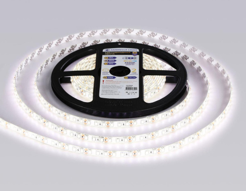 Светодиодная влагозащищенная лента Ambrella Light 9,6W/m 120LED/m 2835SMD дневной белый 5M GS1202 фото 9
