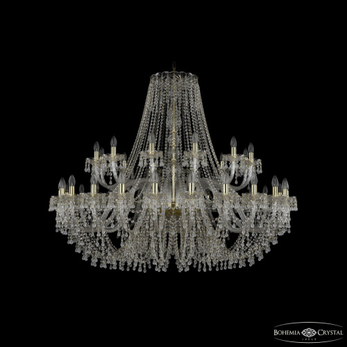 Люстра хрустальная 1410/24+12/530 G V0300 Bohemia Ivele Crystal (Богемия Ивеле Кристалл)