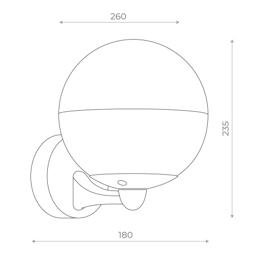 SL9000.401.01 Светильник уличный настенный ST-Luce Черный/Белый E27 1*40W OMBRA фото 2