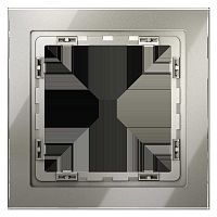 Рамка стеклянная Voltum S70 на 1 пост, (шелк, стекло) VLS110104