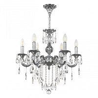 Люстра с хрустальными подвесками AL79101/6/175 B Ni Bohemia Ivele Crystal (Богемия Ивеле Кристалл)