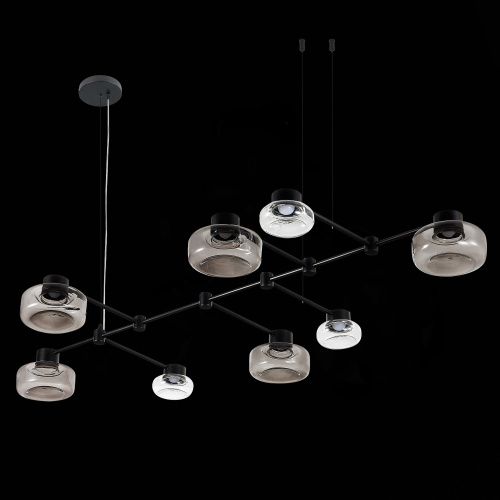SL6005.403.08 Светильник подвесной ST-Luce Черный/Дымчатый, Прозрачный LED 8*3W 3000K VALLO фото 5
