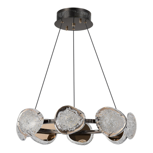 SL6018.203.64 Светильник подвесной ST-Luce черный/ золотистый / прозрачный LED 1*64W 4000K ENIGMA фото 4