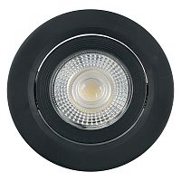 Светодиодный светильник Feron.ONE AL540 встраиваемый 7W 4000K черный "круг"