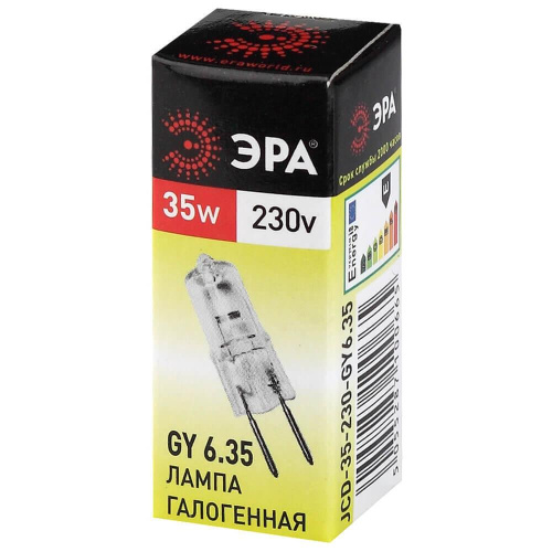 Лампа галогенная ЭРА GY6.35 35W 2700K прозрачная GY6.35-JCD-35W-230V C0027373 фото 3
