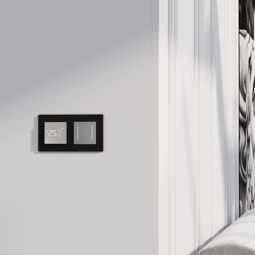 Умный сенсорный выключатель двухклавишный серебряный W4523006 фото 4 Умный сенсорный выключатель двухклавишный серебряный W4523006 фото 4