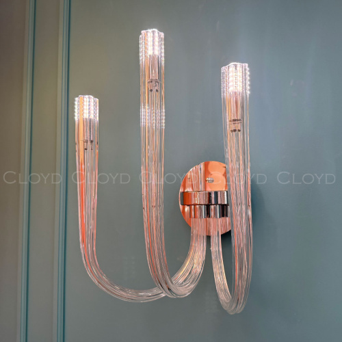 Бра Cloyd AEDA W3 / шир. 28 см - хром (арт.20466) фото 5