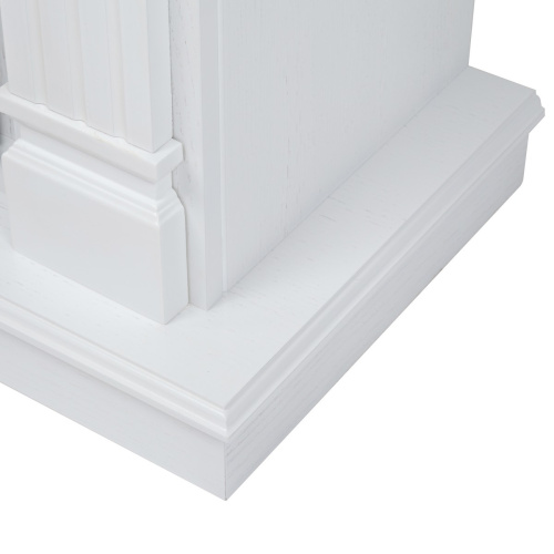 Каминокомплект ISLANDIA/СКАНДИ Белый дуб с очагом Электроочаг SAPHIR/САПФИР 50 фото 6