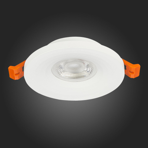 ST205.508.01 Св-к встр. Белый GU10 1*50W  D95xH27 220V Без ламп Встраиваемые светильники фото 6