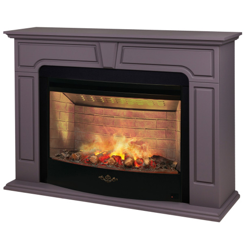 Каминокомплект THEODOR/РАФАЭЛЬ Серо-коричневый с очагом Электроочаг FIRESTAR/ФАЕРСТАР 33 фото 2