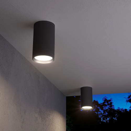 Уличный потолочный светильник Light IP65 35128/H черный фото 2