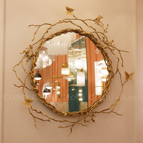 Зеркало Cloyd ZULU Mirror / Ø80 см - латунь (арт.50059) фото 6