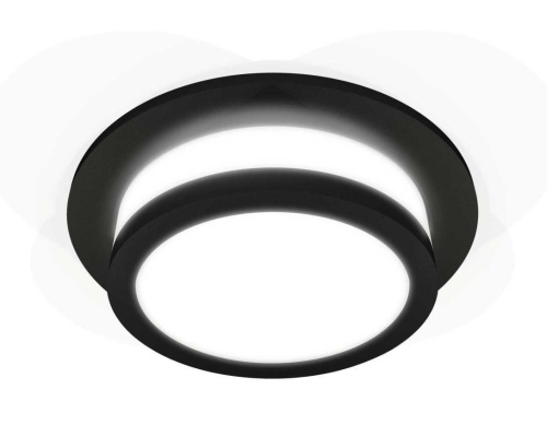 Комплект встраиваемого светильника Ambrella light Techno Spot XC7622041 SBK/FR черный песок/белый матовый (C7622, N7121)