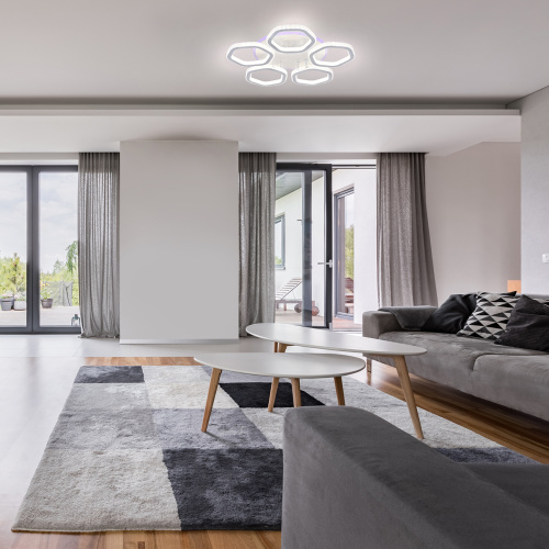 Потолочный светильник Escada 10263/5 LED*180+8W White фото 2 Потолочный светильник Escada 10263/5 LED*180+8W White фото 2