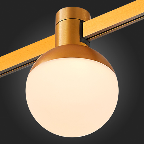 ST815.206.05 Магнитный трековый светильник FARM Золотистый LED 1*5W 3000K 89Lm Ra90 120 IP20 D75xH10 FARM фото 3