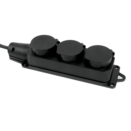 PRF03-31-3-20 Удлинитель 3-местный с/з КГ 3*1,5мм2, IP44, 20м, 16A, серия Professional фото 4 PRF03-31-3-20 Удлинитель 3-местный с/з КГ 3*1,5мм2, IP44, 20м, 16A, серия Professional фото 4