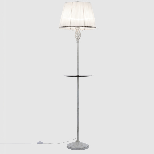 Citilux Вена CL402920T Торшер патина со столиком и белым абажуром фото 2 Citilux Вена CL402920T Торшер патина со столиком и белым абажуром фото 2