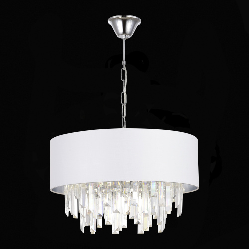 SLE1120-103-07 Светильник подвесной Хром/Белый E14 7*40W DAHLIA