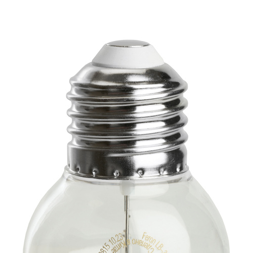 Лампа светодиодная Feron LB-383 Шарик прозрачный E27 2W 230V синий фото 3