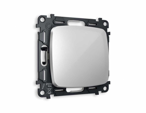 Комплект механизма 1-кл перекрестного выключателя AMBRELLA VOLT OMEGA Серебро глянец QUANT (OP4010, VM112) MO401030