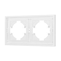 Рамка пластиковая FRM-TENDO-PL-2-WH Arlight 053839