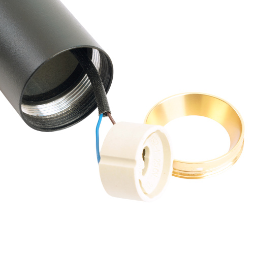 Светильник Feron ML1015 настенный под лампу GU10, черный + золото фото 7