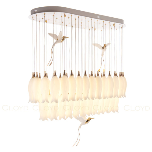 Люстра Cloyd ARGANA C54 / шир. 110 см- керамика, фарфор - белый (арт.10814) фото 3