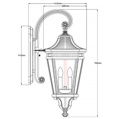 Настенный фонарь Feiss FE-COTSLN2-L-BK фото 7 Настенный фонарь Feiss FE-COTSLN2-L-BK фото 7