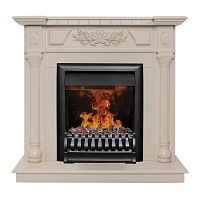 Электрокамин RealFlame Dacota WT белый дуб с очагом 3D Oregan