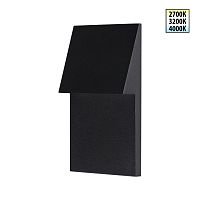 359724 STREET NT25 766 черный Подсветка для лестниц с переключателем цв. температуры IP65 LED 3W 100-240V 2700К\3200К\4000К SCALA