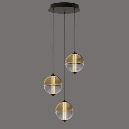 Подвесной светильник MD24022079-3A black/amber фото 3